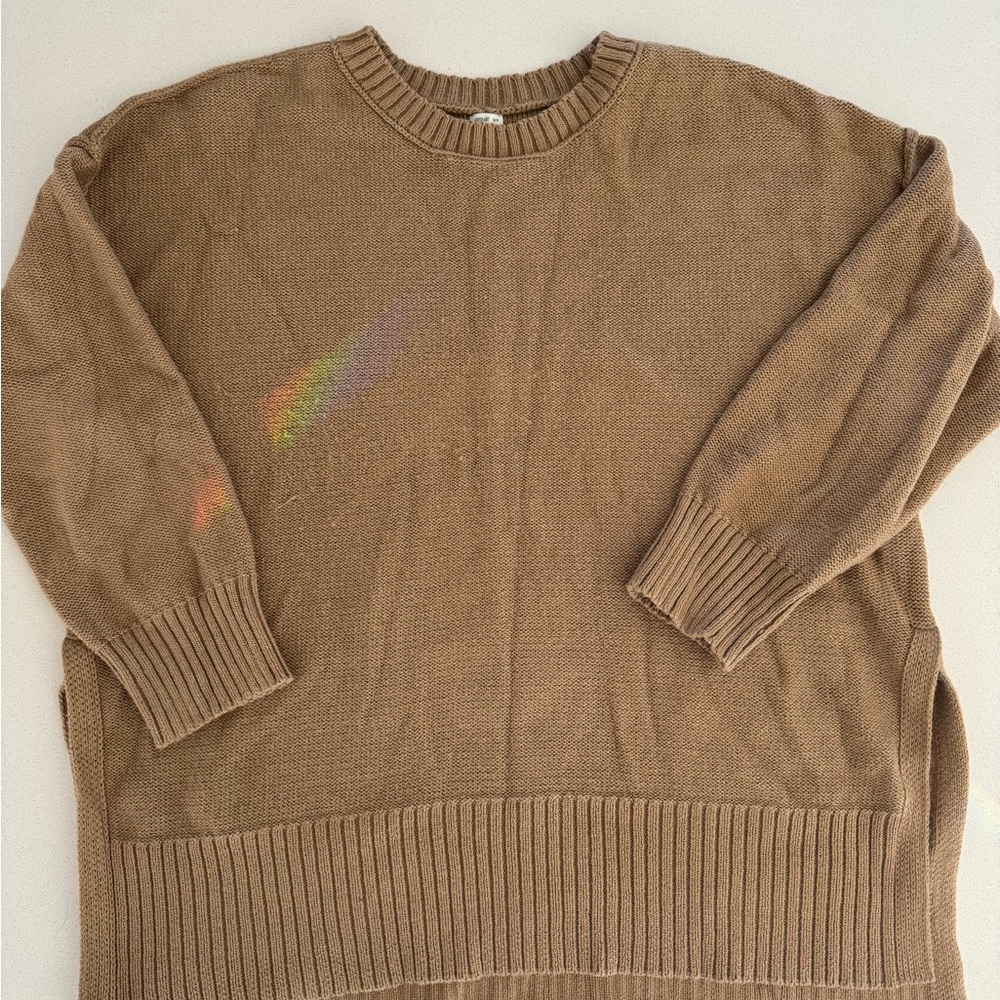 Aerie size medium oversized camel colored sweater